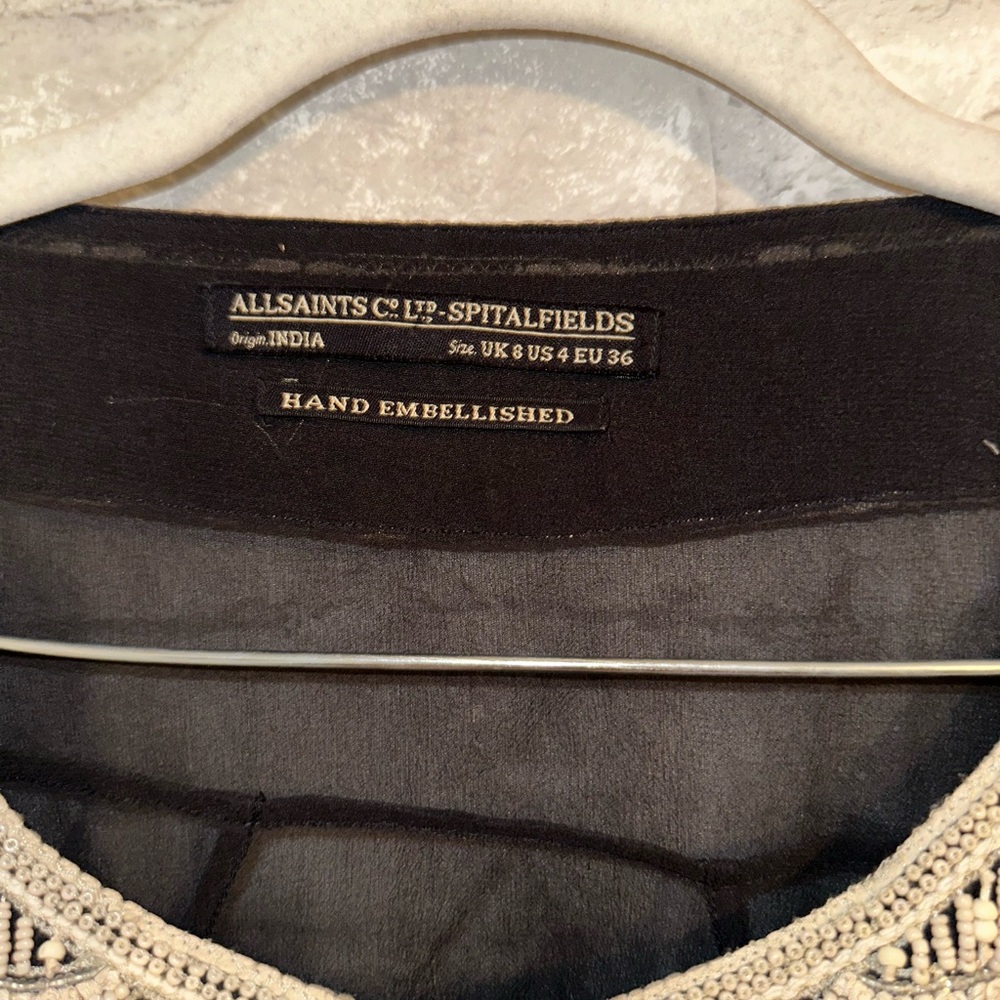 Allsaints arcadian blanka top sz4 #P3 - Picture 3 of 4